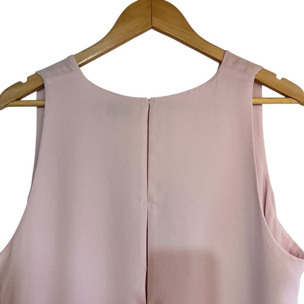 Babaton sleeveless Maddox blouse light pink with cut outs L excellent condition - Picture 8 of 12